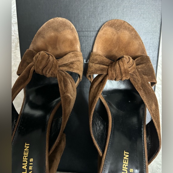 SAINT LAURENT MULE BLOCK HEELS - Picture 3 of 8